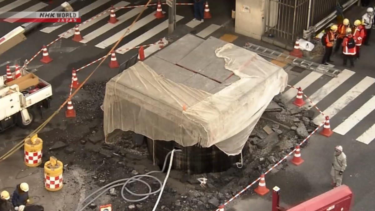 Masih Lumpuh! Penutupan Jalan di Osaka Berlanjut Beberapa Hari Akibat Pipa Bawah Tanah Mencuat